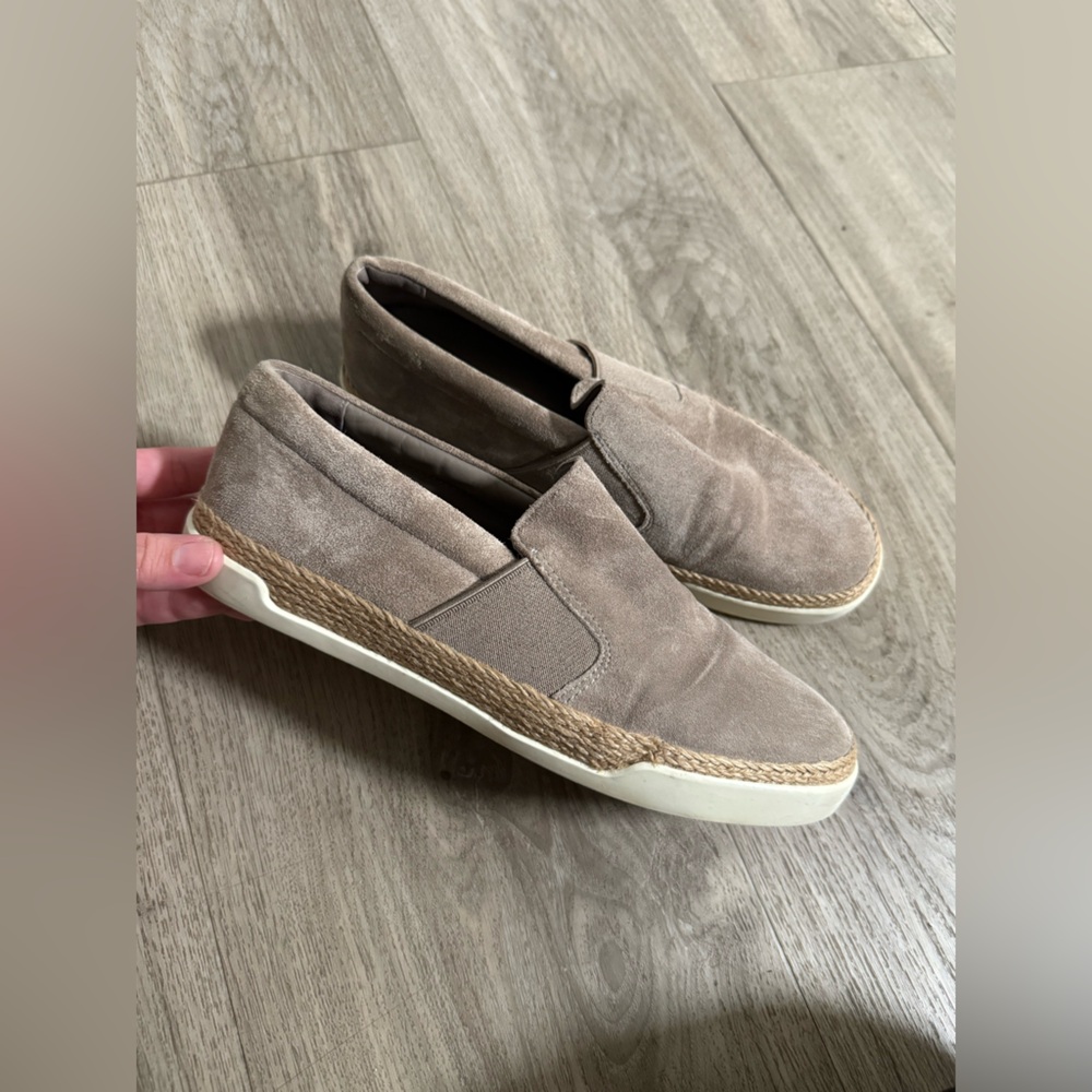 Vince suede slip ons